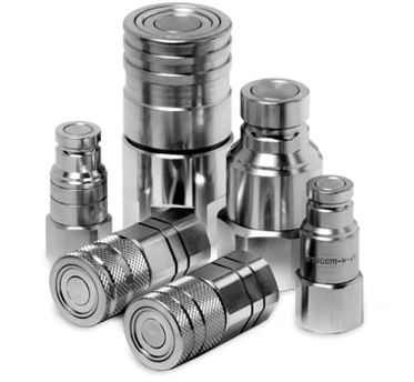 1/2" Skid Steer Bobcat Flat Face Hydraulic Quick Disconnect Coupling NPTI 2 Set for sale online 