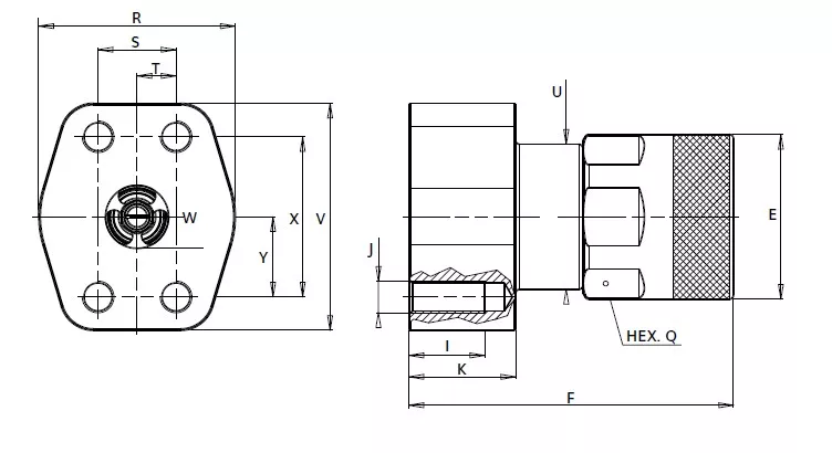 VEPHDL SERIES 4 vephdl flange pad