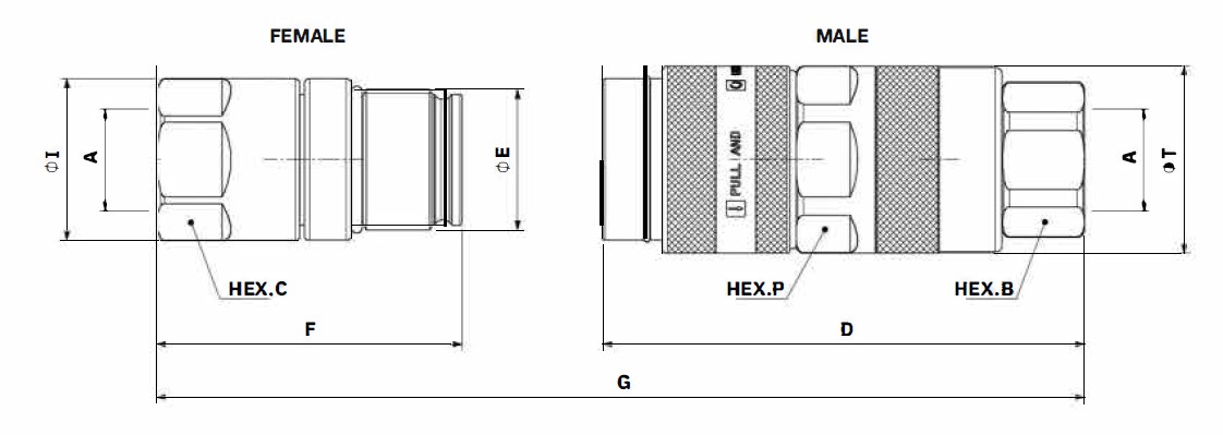 VT17 ZN RoT lock USA size diagram