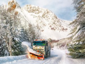 Plowing Snow in the Mountains