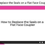 how to replace the seals on a flat face coupler